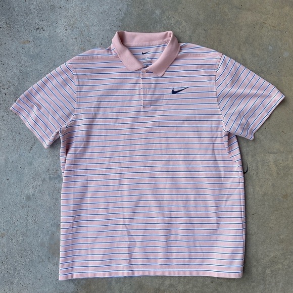 Nike Other - Nike golf dri-fit polo in salmon. Large. Like new
